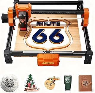 ACMER S2 Laser Engraver, 12000mW Laser Cutter Engraving Machine, 72W Output, 0.01mm Precision, 300x300mm Area, 10000mm/m