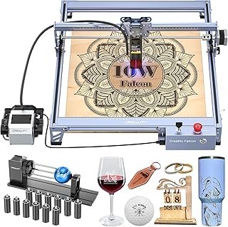 Creality 10W Laser Engraver, Falcon Pro with 3-in-1 Laser for Wood Engraving, 72000mW Efficient Laser Engraving Machine 