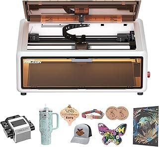 Creality Falcon A1 10W Laser Engraver, 80W Powerful Output, Fully Enclosed, 600mm/s Speed, HD Camera Auto Positioning, P