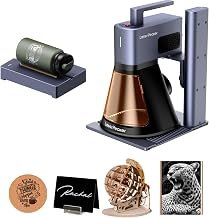 LaserPecker LP2 Plus SpinTrack Bundle, 10W Diode Laser Engraver with Versatile Electric Roller, Portable Laser Engraving