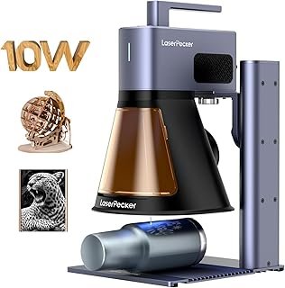 LaserPecker LP2 Plus (Basic) 10W Diode Laser Engraver, 4000mm/s Ultra-Fast Speed 4K Precision Portable Cutting & Engravi