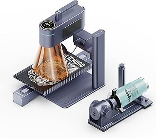 LaserPecker LP4 2W IR & 10W Diode Dual Laser Engraver with Rotary Extension and Slide Extension, 8K Ultra-Detailed Engra