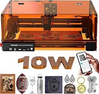 Laser Engraver, Woxcker L2 MAX 10W Enclosure Laser Cutter and Engraver Machine, 300x300mm Bed Size CNC Engraving Machine